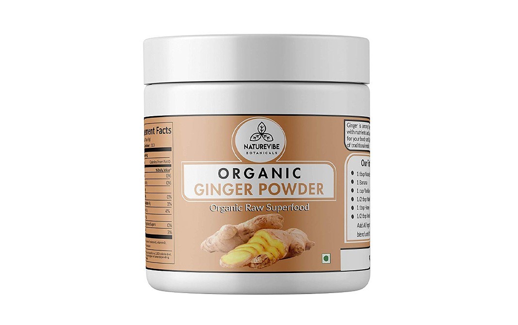 Naturevibe Botanicals Organic Ginger Powder    Jar  250 grams